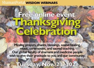 Free online event: Thanksgiving Celebration, 2021