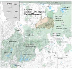 Map: John Blanchard / The Chronicle • Source: Pit River Tribe