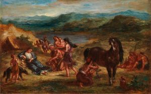 Ovid among the Scythians (1862 ) by Eugene Delacroix. (Public domain)
