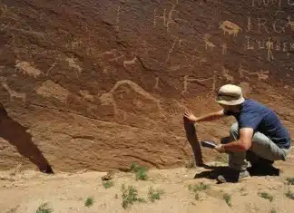 ‘Huge’ art gallery found carved near Colorado cliffs. See the centuries-old scenes During the 15th to 17th centuries, the carvings began showing narratives/