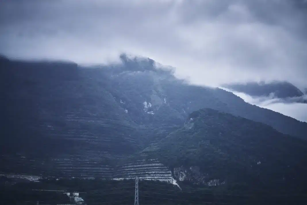 The mountains that are part of Taroko National Park. An Rong Xu for NPR