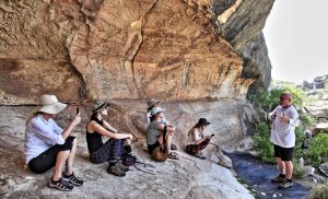 Greg Williams leads a tour