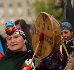 Machi Carmelita Huenchul The Mapuche is a group of native indigenous inhabitants of south-central Chile and southwestern Argentina, including parts of Patagonia.