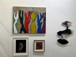 Paintings that were showcased at the exhibit. Cornelia Falknäs