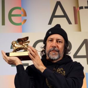 Archie Moore, winner of the Golden Lion. Photograph: Andrea Merola/EPA