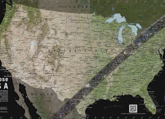 Tribal lore, beliefs surround rare eclipse event The path of totality and partial contours crossing the U.S. for the 2024 total solar eclipse occurring on April 8, 2024.