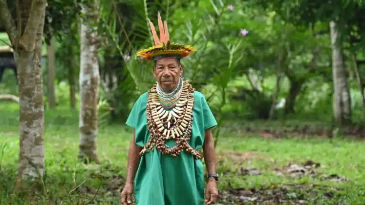Faced with dwindling fish numbers, Indigenous Ecuadorans look to the spirit world for help © Daniel MUNOZ / AFP