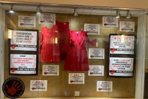 Photo Courtesy the Mt. Pleasant Zonta ClubA Red Dress Exhibit on display in Mt. Pleasant
