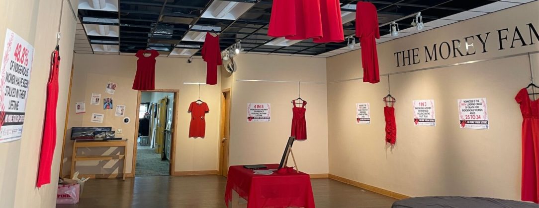 Red Dresses Exhibit in downtown Mt. Pleasant's Art ReachPhoto Courtesy the Mt. Pleasant Zonta Club