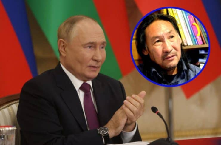 A shaman from Siberia wanted to perform exorcisms on Putin. © Getty Images, X