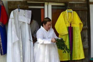 Helena Soholm visits Ureuk World Music House in Chungju, North Chungcheong Province, Oct. 11. Courtesy of Bereket Alemayehu