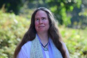 Anna Cybele joins the shamanic pilgrims at her Ureuk World Music House in Chungju, North Chungcheong Province, Oct. 11. Courtesy of Bereket Alemayehu