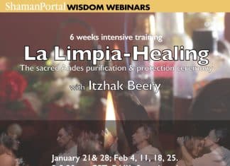 La Limpia – The High Andes Sacred energy cleansing and rejuvenation ceremony – A 6-week online program with Itzhak Beery La Limpia - The High Andes Sacred energy cleansing and rejuvenation ceremony - A 6-week online program with Itzhak Beery