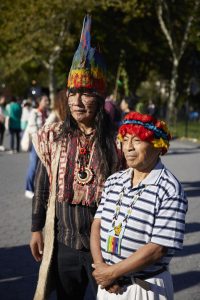 Ricardo Tsakimp (right) during Climate Week in New York City, September 2022.