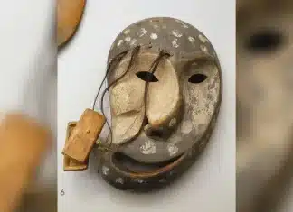 Yup’ik masks: Carvings depicting distorted spirits’ faces dreamed up by shamans in Alaska An example of a decorated Yup'ik mask carved from driftwood (Image credit: Alamy)