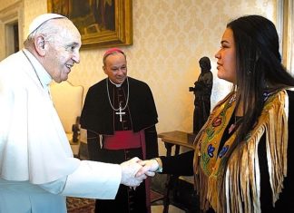 Pope Francis said sorry to Indigenous people in Canada — but what will his legacy be? Taylor Behn-Tsakoza was part of a First Nations delegation from Canada to the Vatican City in 2022. (Supplied)