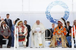 Pope Francis's apology received mixed responses from Indigenous people in Canada. (REUTERS/Amber Bracken)