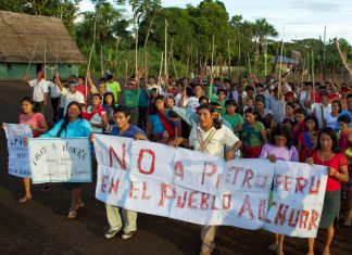 Amazonian Communities in Peru Rejoice as Plan for Oil Drilling on Ancestral Land Stalls Peru’s state-run oil company failed to attract any bids to develop an oil field that overlaps ancestral territories of several Indigenous groups