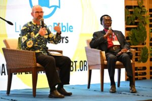 Lutheran Bible Translators presents during the ILC’s 2025 World Conference. (Photo: T. Winger).