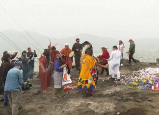 Peruvian Shamans call for calm in Amazon island dispute with Colombia