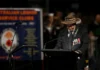 How Indigenous Acknowledgments Became a Target in Australia astor Ray Minniecon speaking at Anzac Day Welcome to Country