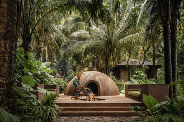 A temazcal ceremony is an ancient Mexican steam ritual, where heat, herbs and chants are said to purify the mind, body and spirit. One&Only Mandarina