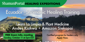 La Limpia Itzhak Beery: Free Zoom Teaching Oct 11 La Limpia Itzhak Beery free registration